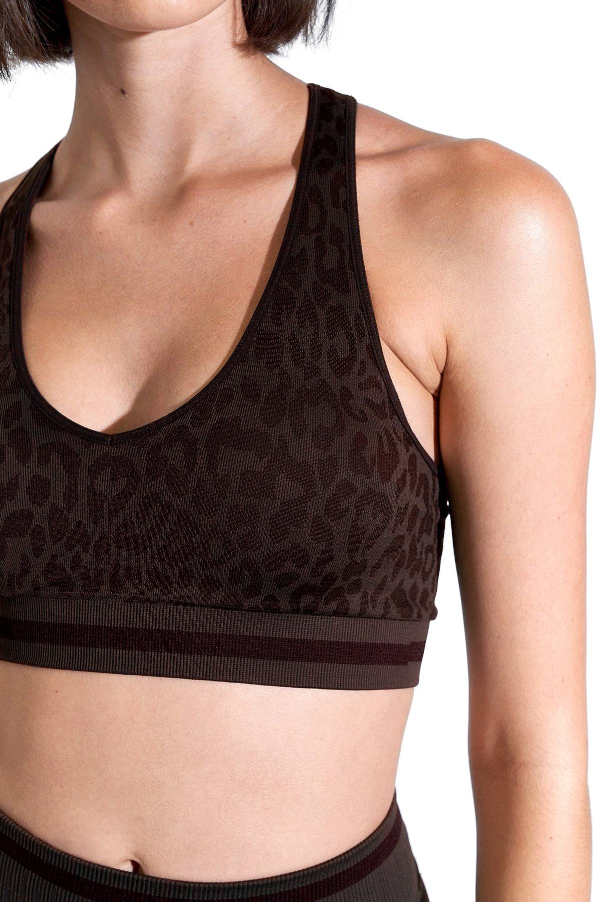 Leo Stripe Deep-V Bra