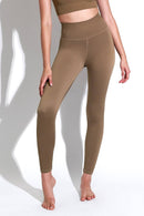 Selina Shiny Rib V-Back 7/8 Legging