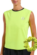 Set Womens Sleeveless Ringer Tennis Top & Scrunchie