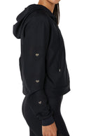 Heart Sprung Swarovski Polaris Zip Up Hoodie